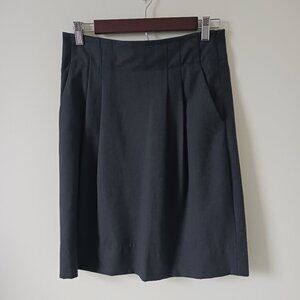 Context Women's Gray Pleated Side Pockets Mini Skirt Size 6